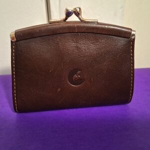 Fabric Roma wallet Kisslock Womens Leather